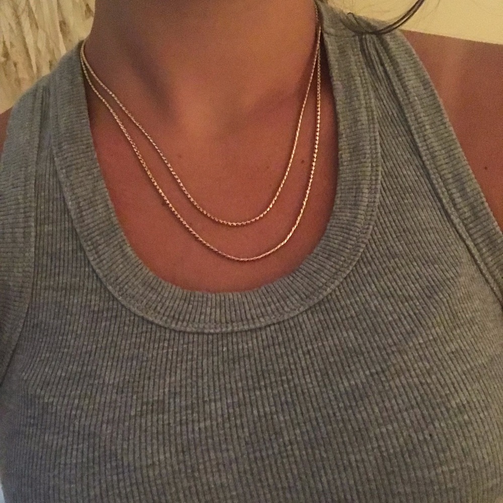 Gold layered necklace